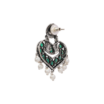 Patra dangler earrings (Green)