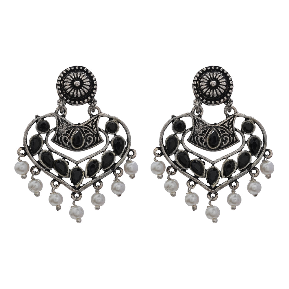 Patra dangler earrings (Black)