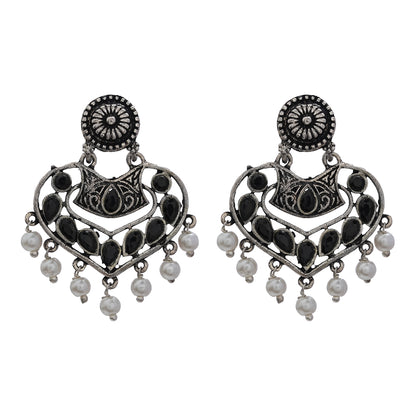 Patra dangler earrings (Black)