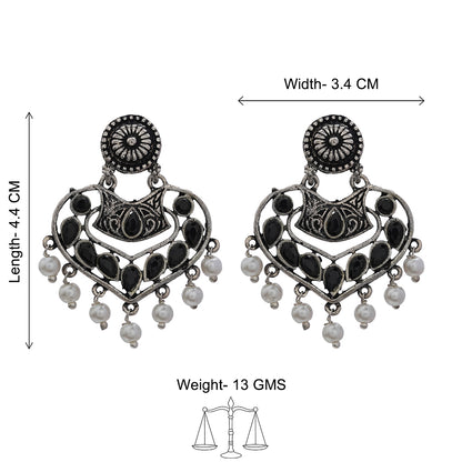 Patra dangler earrings (Black)