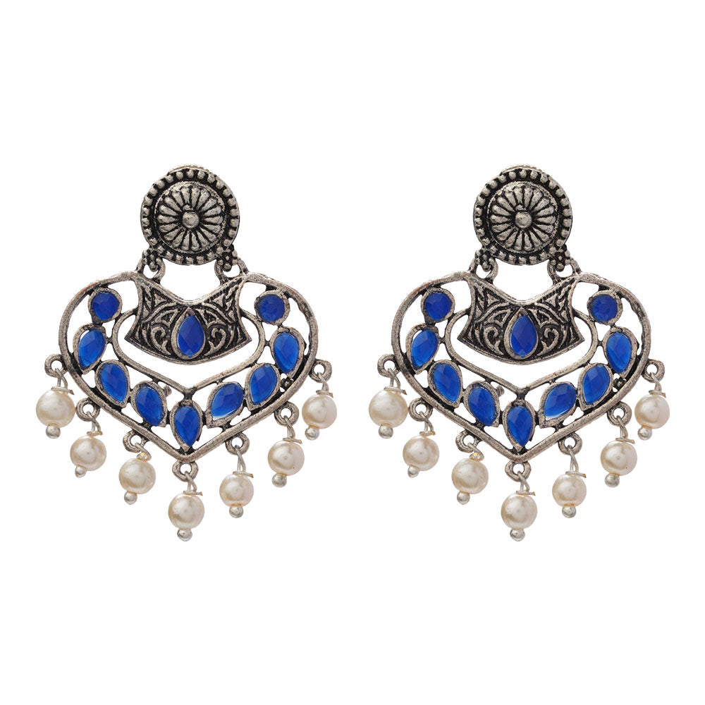 Patra dangler earrings (Blue)