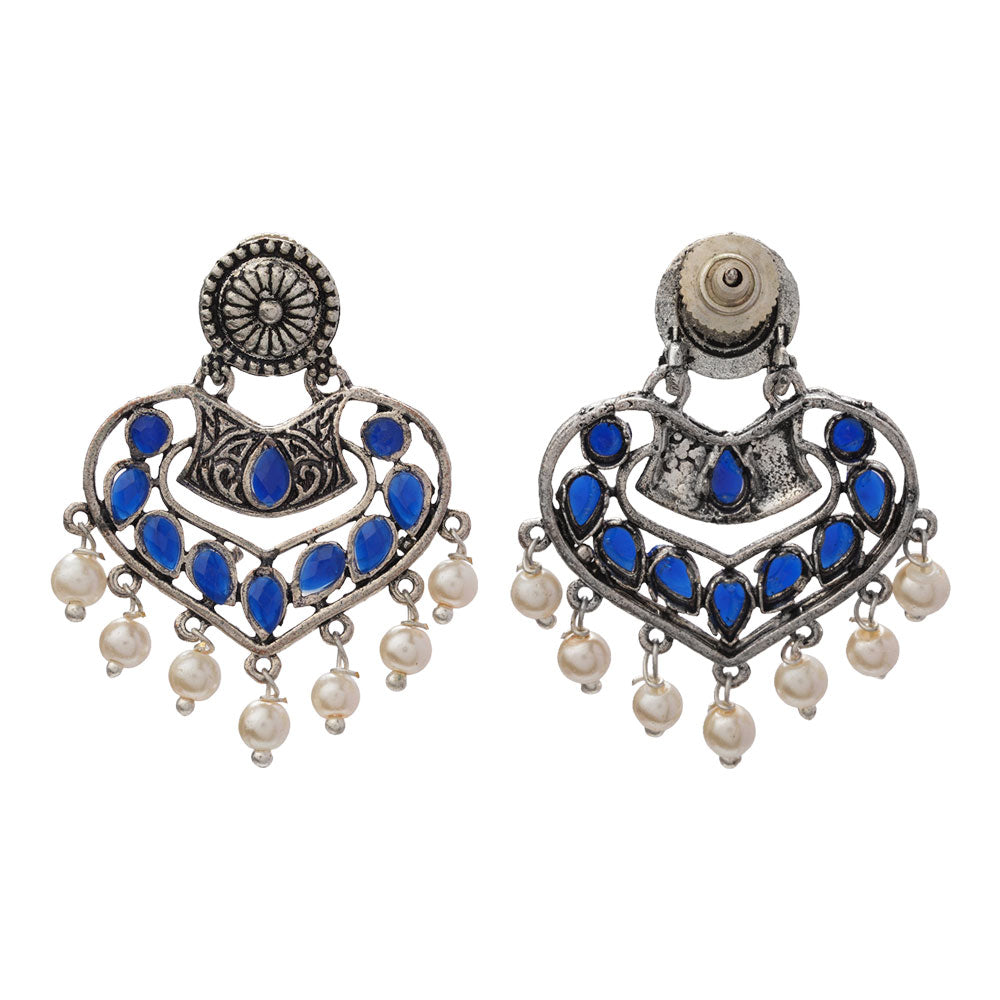 Patra dangler earrings (Blue)