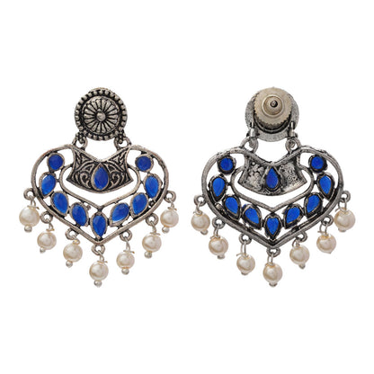 Patra dangler earrings (Blue)