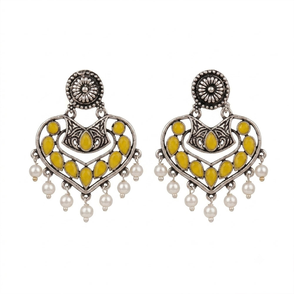 Patra dangler earrings (Yellow)