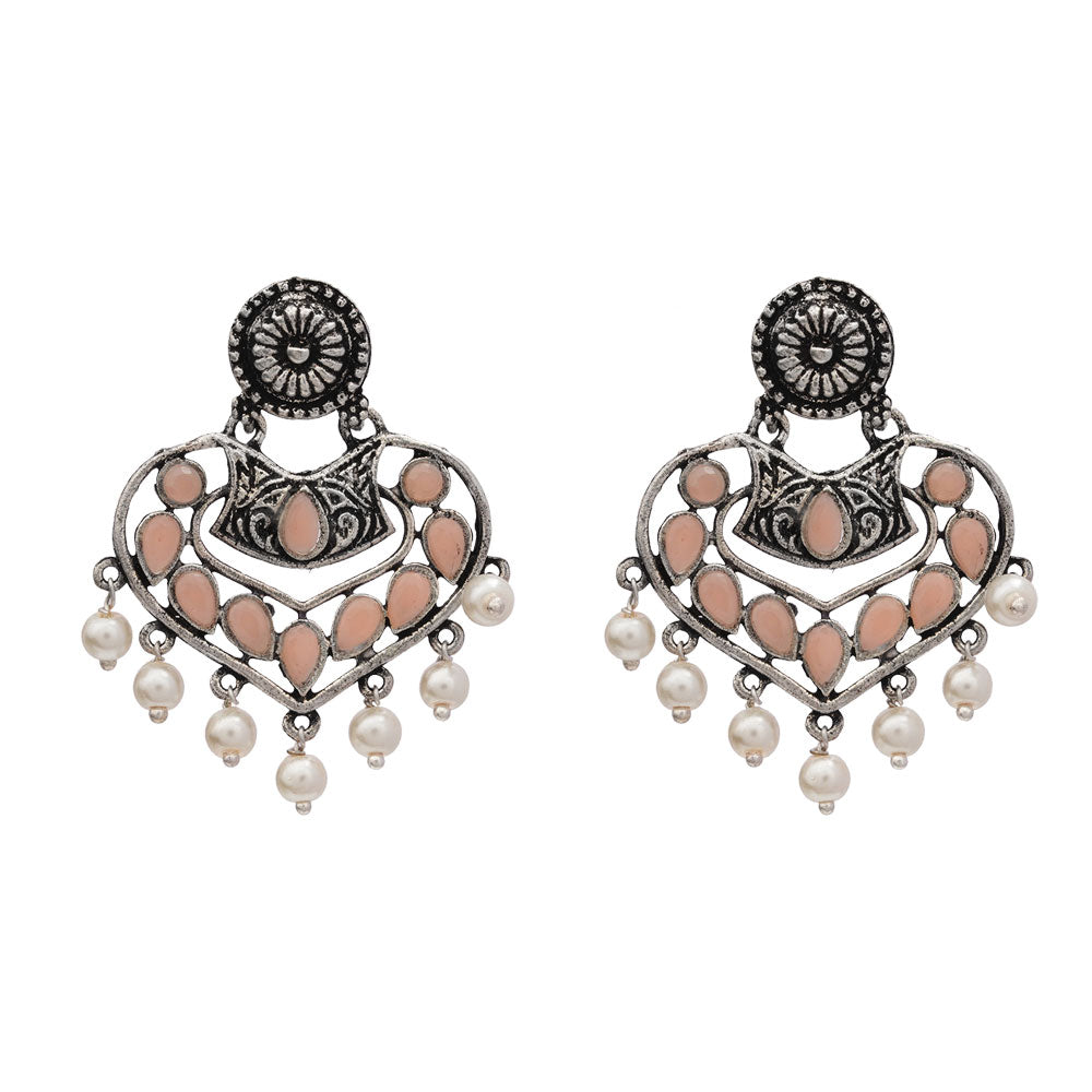 Patra dangler earrings (Light Orange)