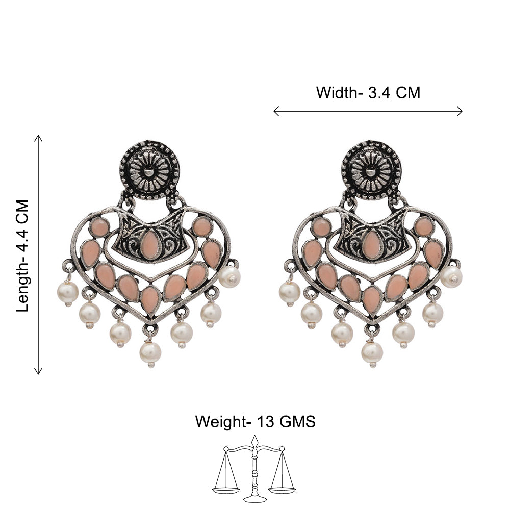 Patra dangler earrings (Light Orange)