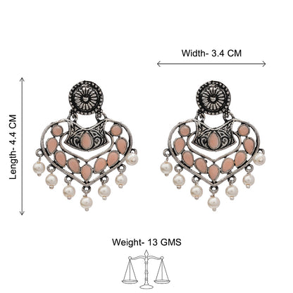 Patra dangler earrings (Light Orange)