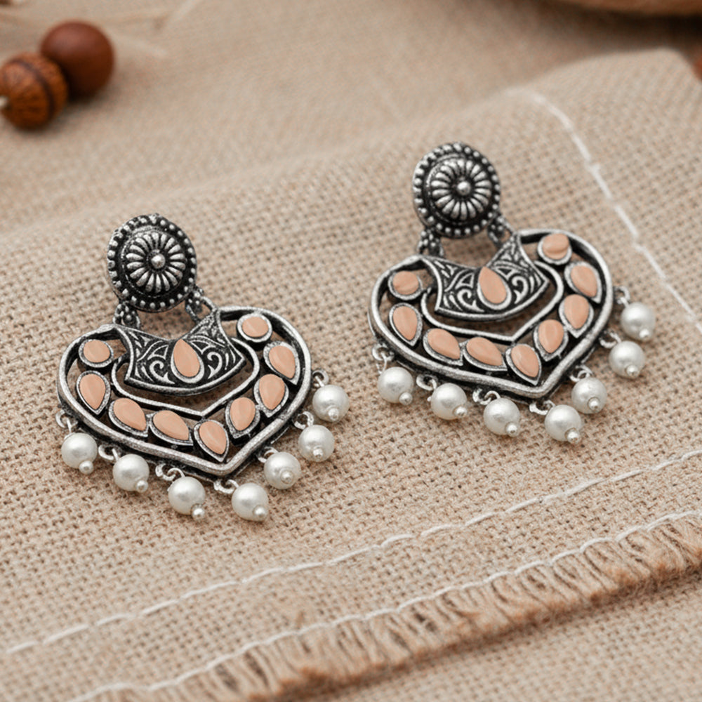 Patra dangler earrings (Light Orange)