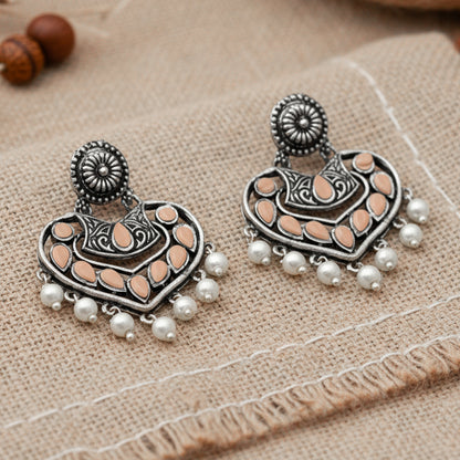 Patra dangler earrings (Light Orange)