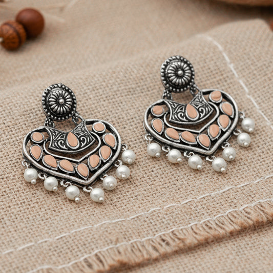 Patra dangler earrings (Light Orange)