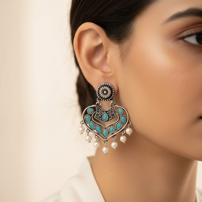 Patra dangler earrings (Mint)