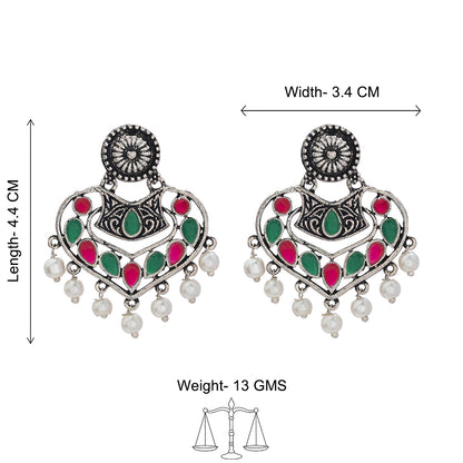 Patra dangler earrings (Multicolored)