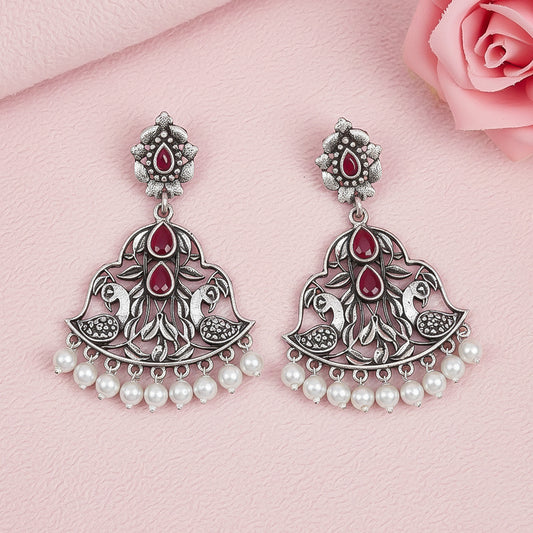 Morpatra dangler earrings (Red)