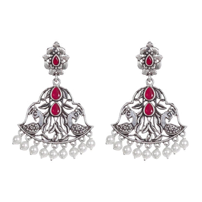 Morpatra dangler earrings (Red)