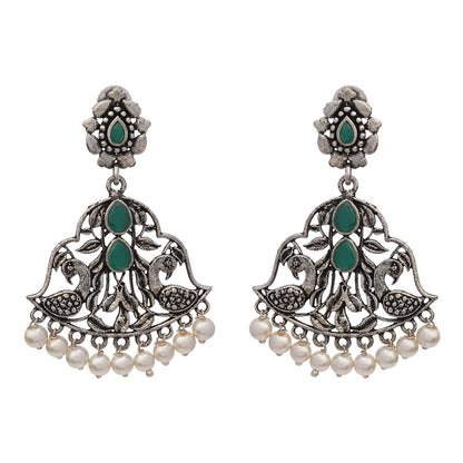 Morpatra dangler earrings (Green)