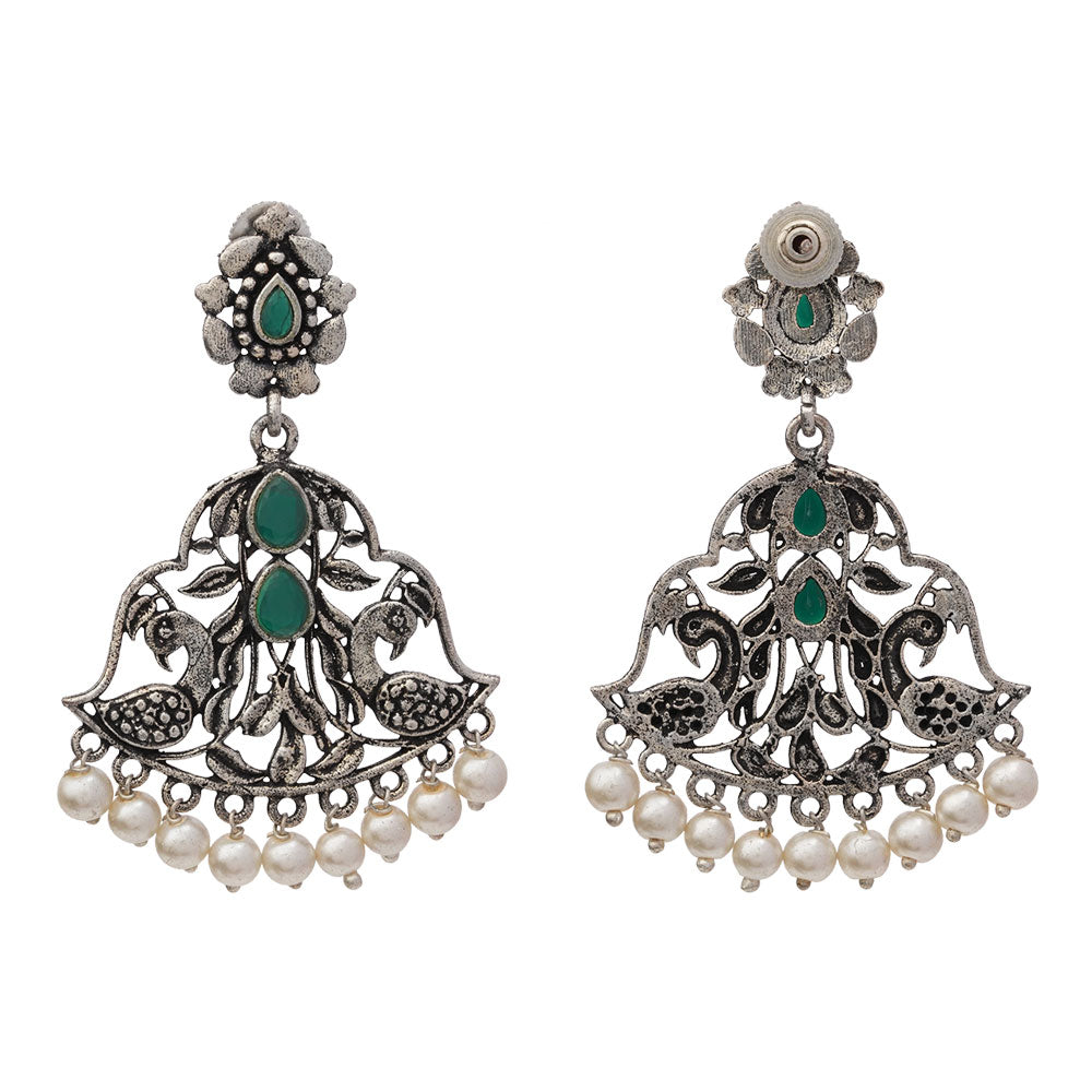 Morpatra dangler earrings (Green)