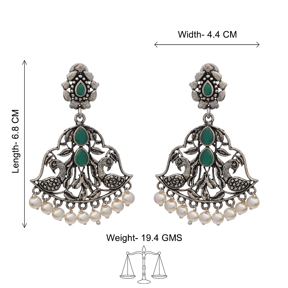 Morpatra dangler earrings (Green)