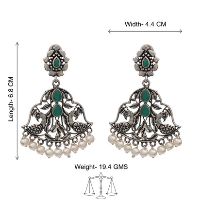 Morpatra dangler earrings (Green)