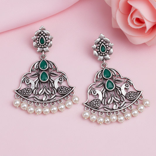 Morpatra dangler earrings (Green)