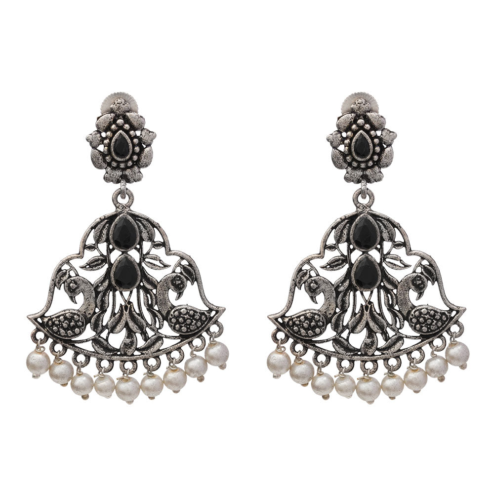 Morpatra dangler earrings (Black)