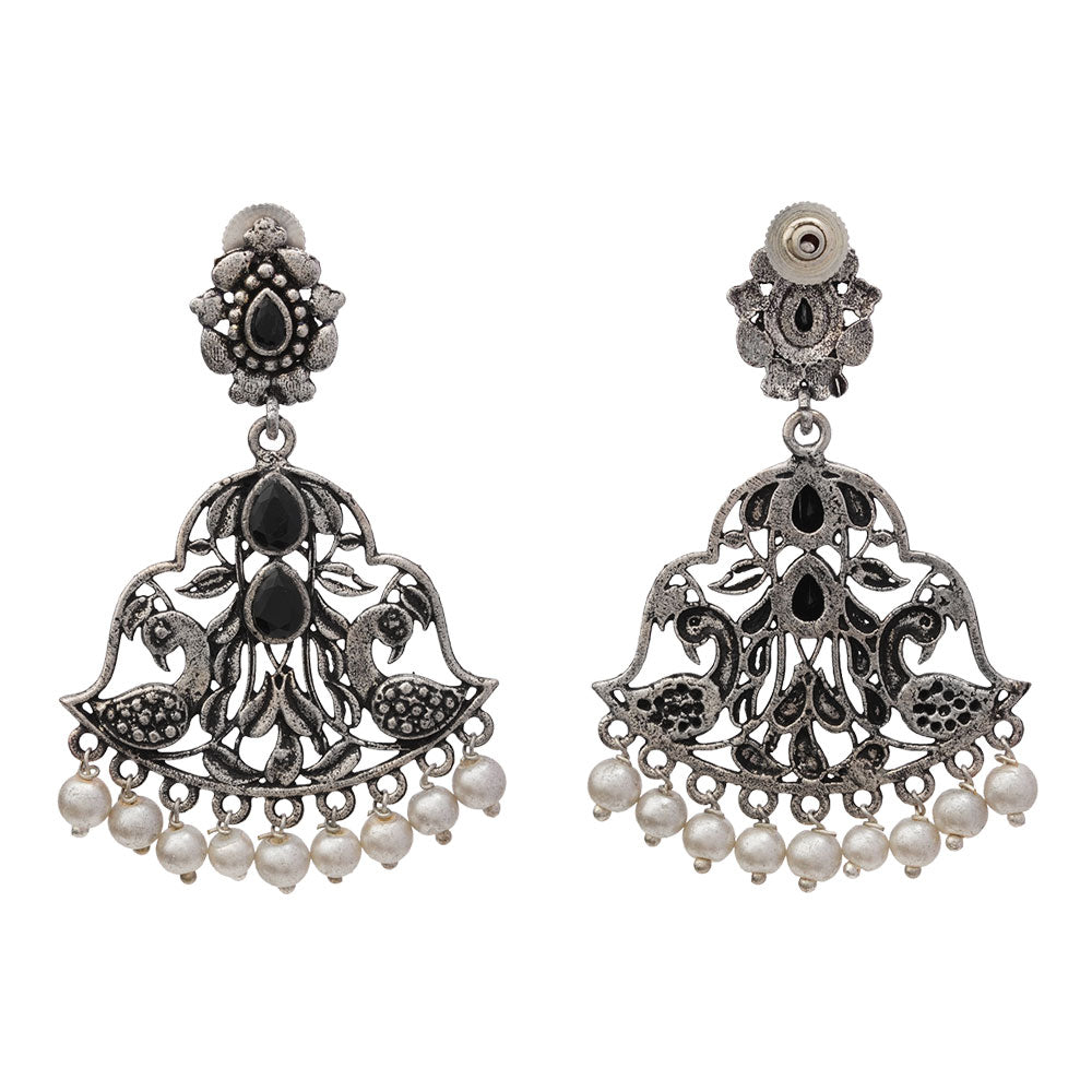 Morpatra dangler earrings (Black)