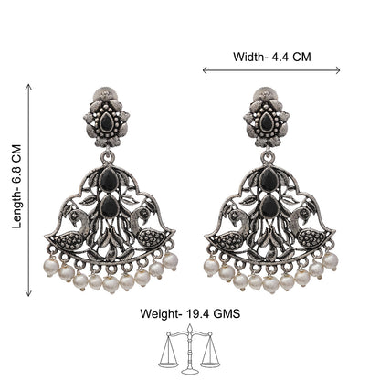 Morpatra dangler earrings (Black)