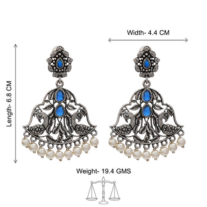 Morpatra dangler earrings (Blue)