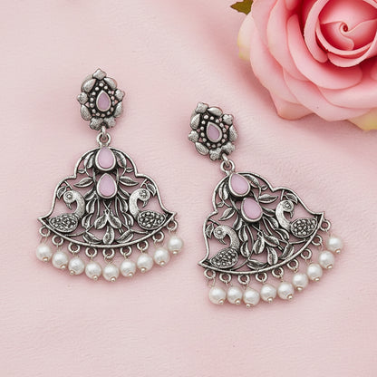 Morpatra dangler earrings (Baby Pink)