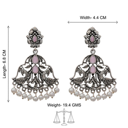 Morpatra dangler earrings (Baby Pink)
