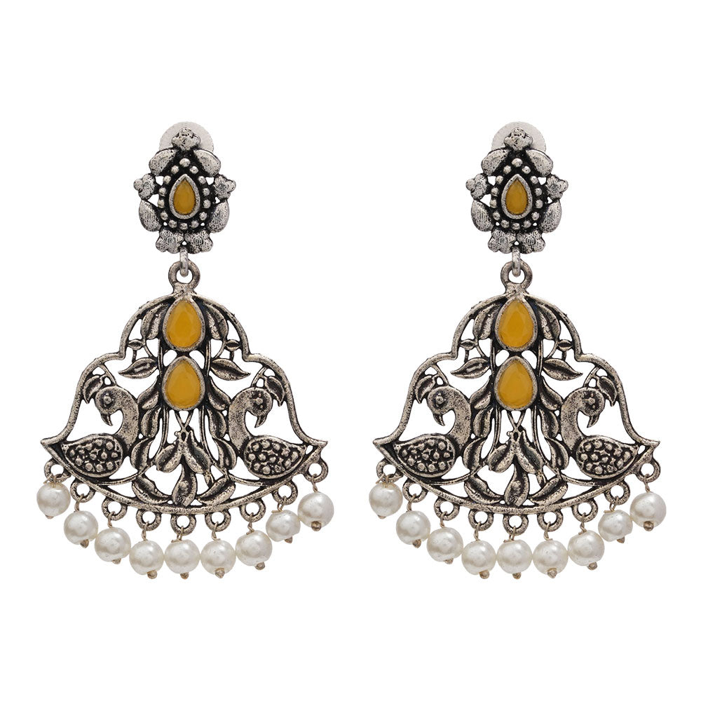 Morpatra dangler earrings (Yellow)