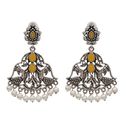Morpatra dangler earrings (Yellow)