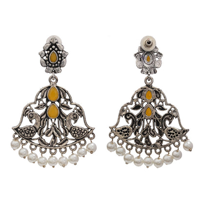 Morpatra dangler earrings (Yellow)