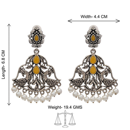 Morpatra dangler earrings (Yellow)