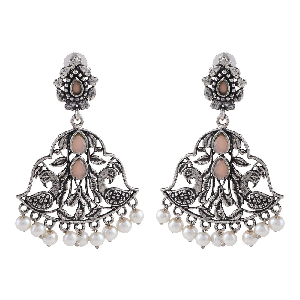 Morpatra dangler earrings (Light Orange)