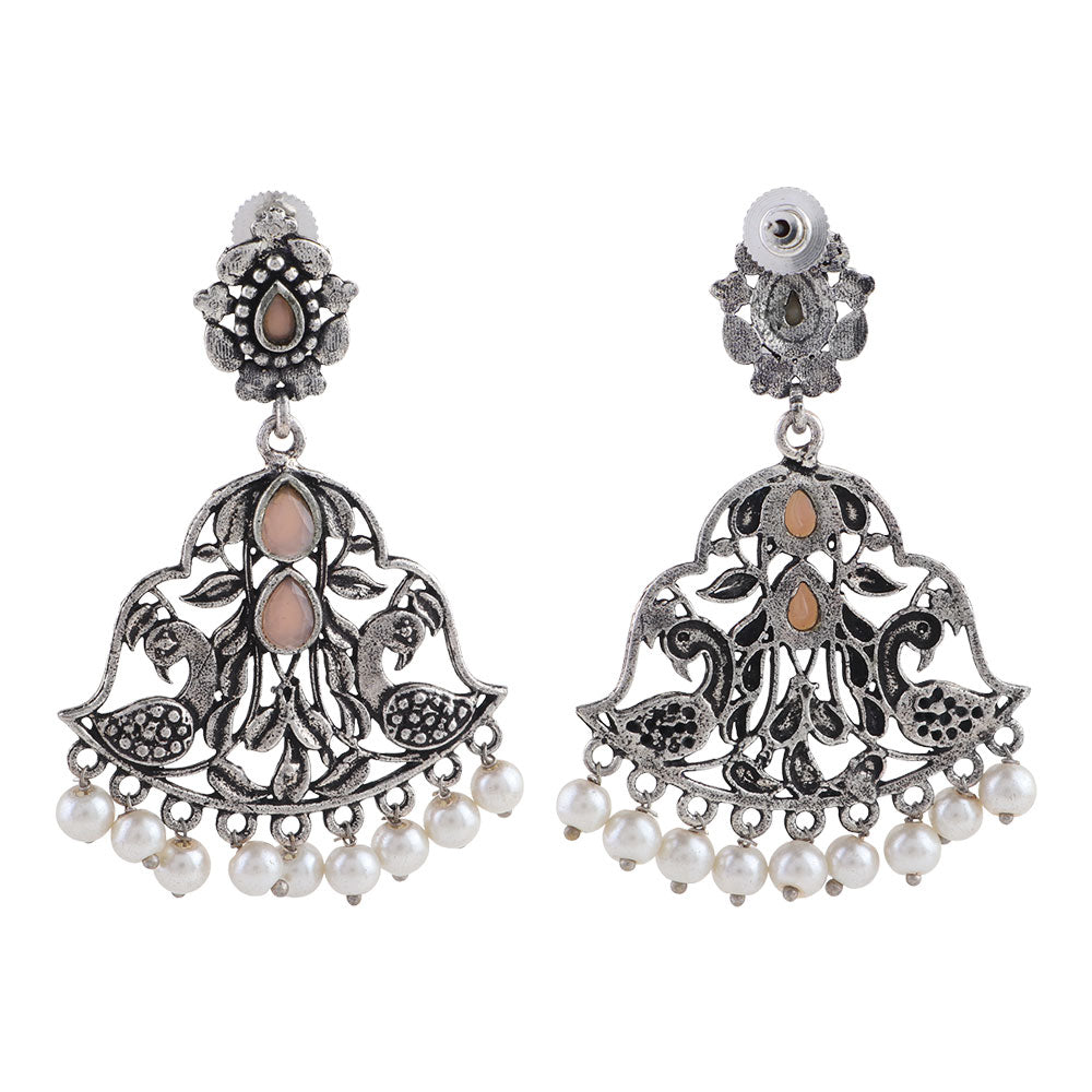Morpatra dangler earrings (Light Orange)