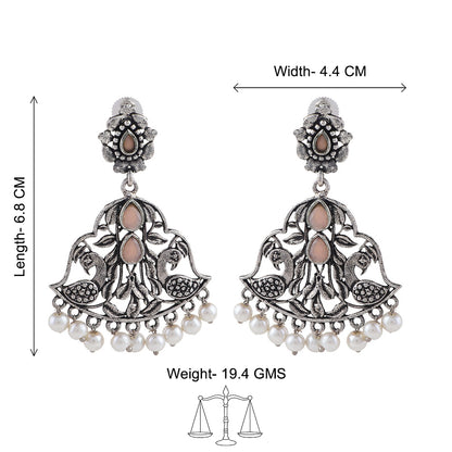 Morpatra dangler earrings (Light Orange)