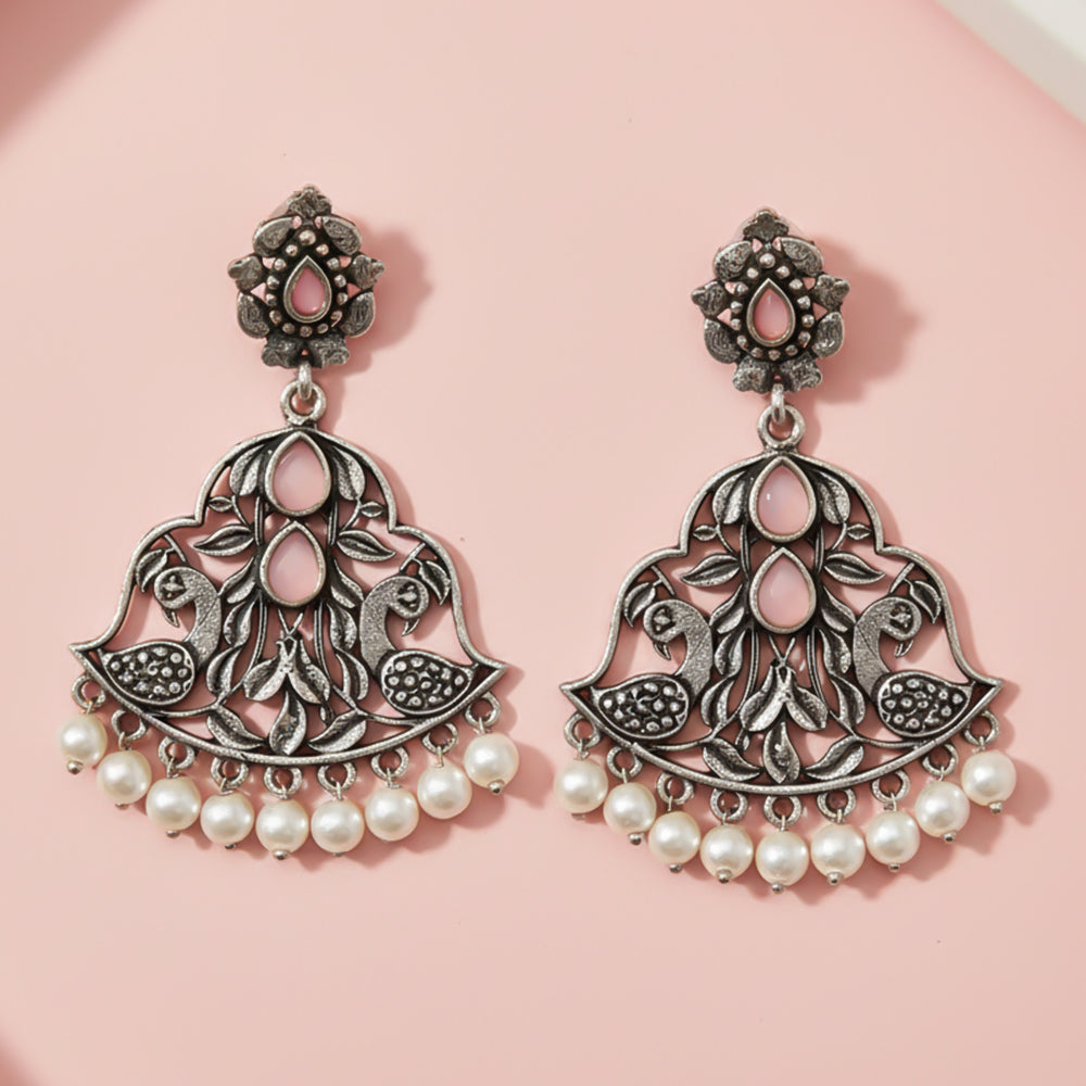 Morpatra dangler earrings (Light Orange)