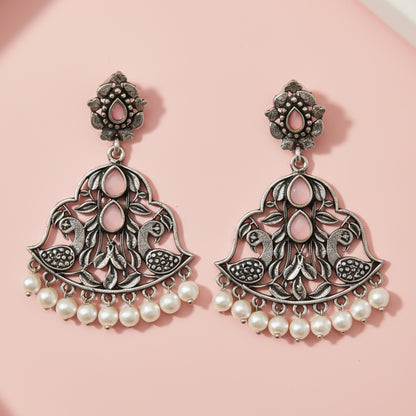 Morpatra dangler earrings (Light Orange)