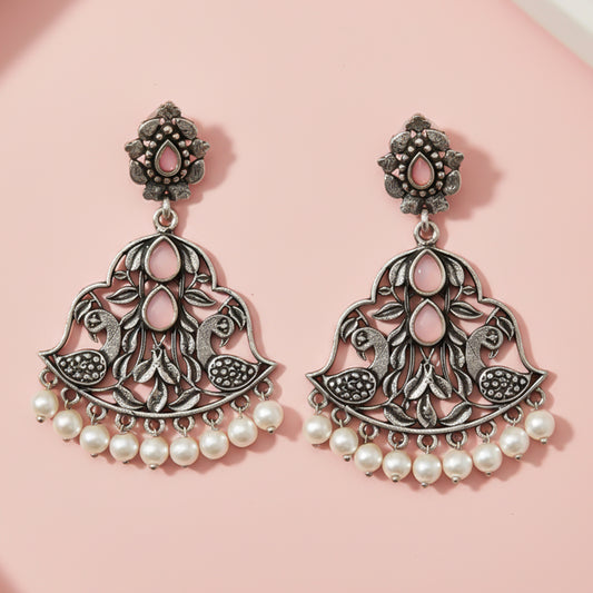 Morpatra dangler earrings (Light Orange)