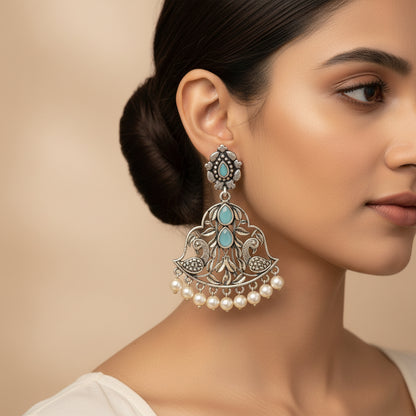 Morpatra dangler earrings (Mint)