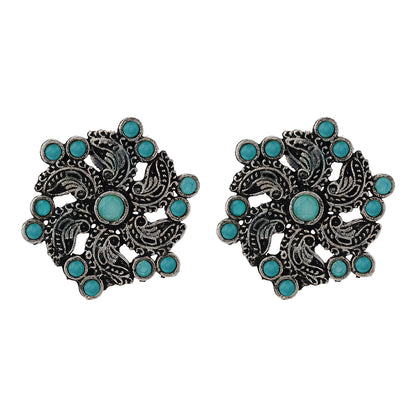 Aabroo sparkle stud earrings (Mint)