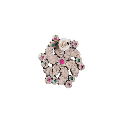 Aabroo sparkle stud earrings (Multicolored)