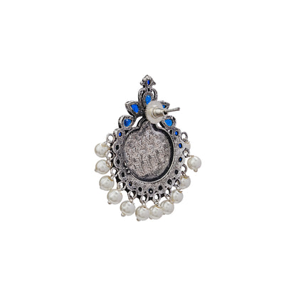 Royal flare stud earrings (Blue)