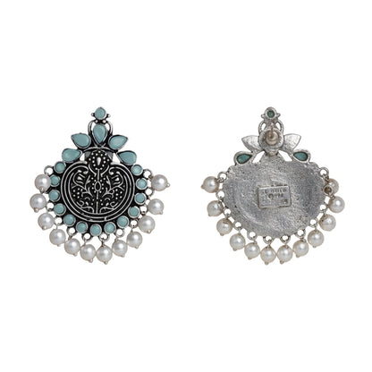 Royal flare stud earrings (Mint)
