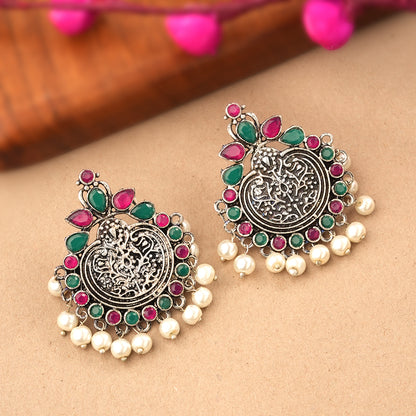 Royal flare stud earrings (Multicolored)