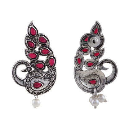 Morpankh pretty stud earrings (Red)