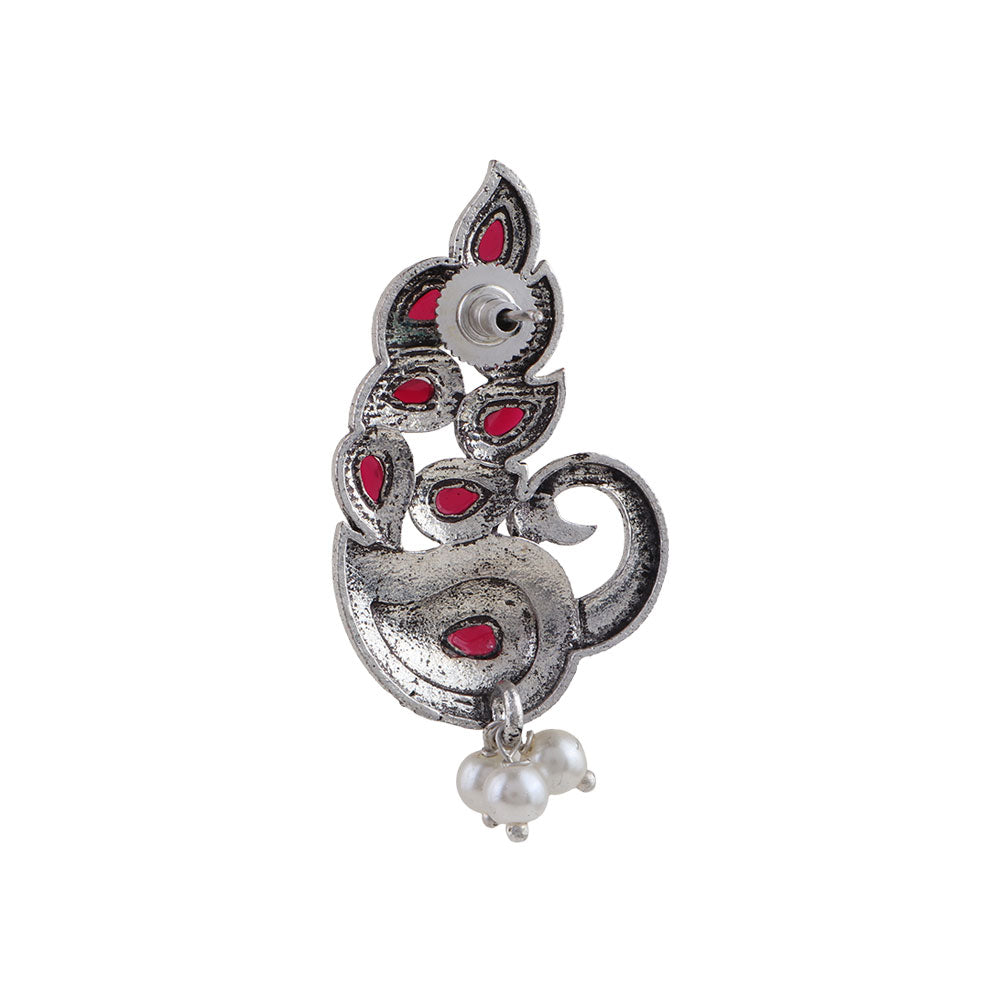 Morpankh pretty stud earrings (Red)