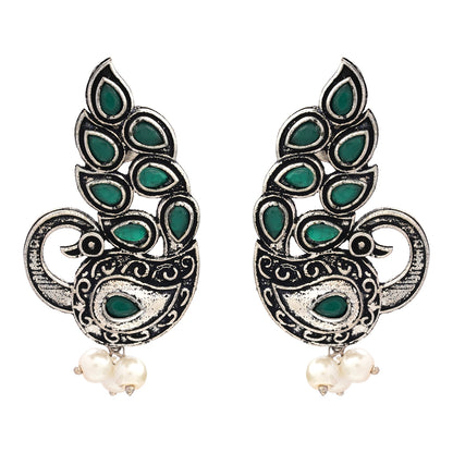 Morpankh pretty stud earrings (Green)