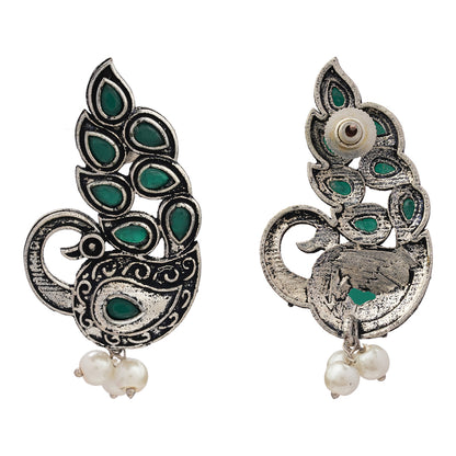 Morpankh pretty stud earrings (Green)