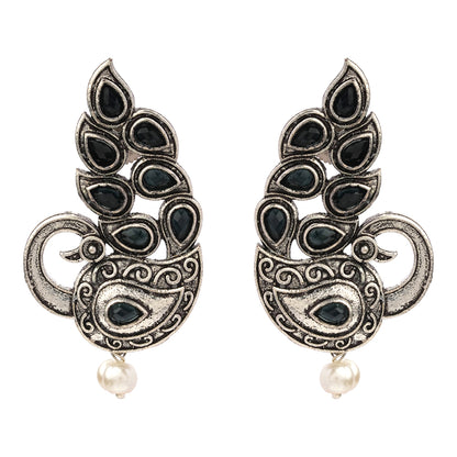 Morpankh pretty stud earrings (Black)